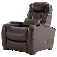 Hot Sale Theater Seating Sofa Power Recliner Chair Adjustable Headrest USB Charging Port 2 Cup Holders Home Cinema Chair