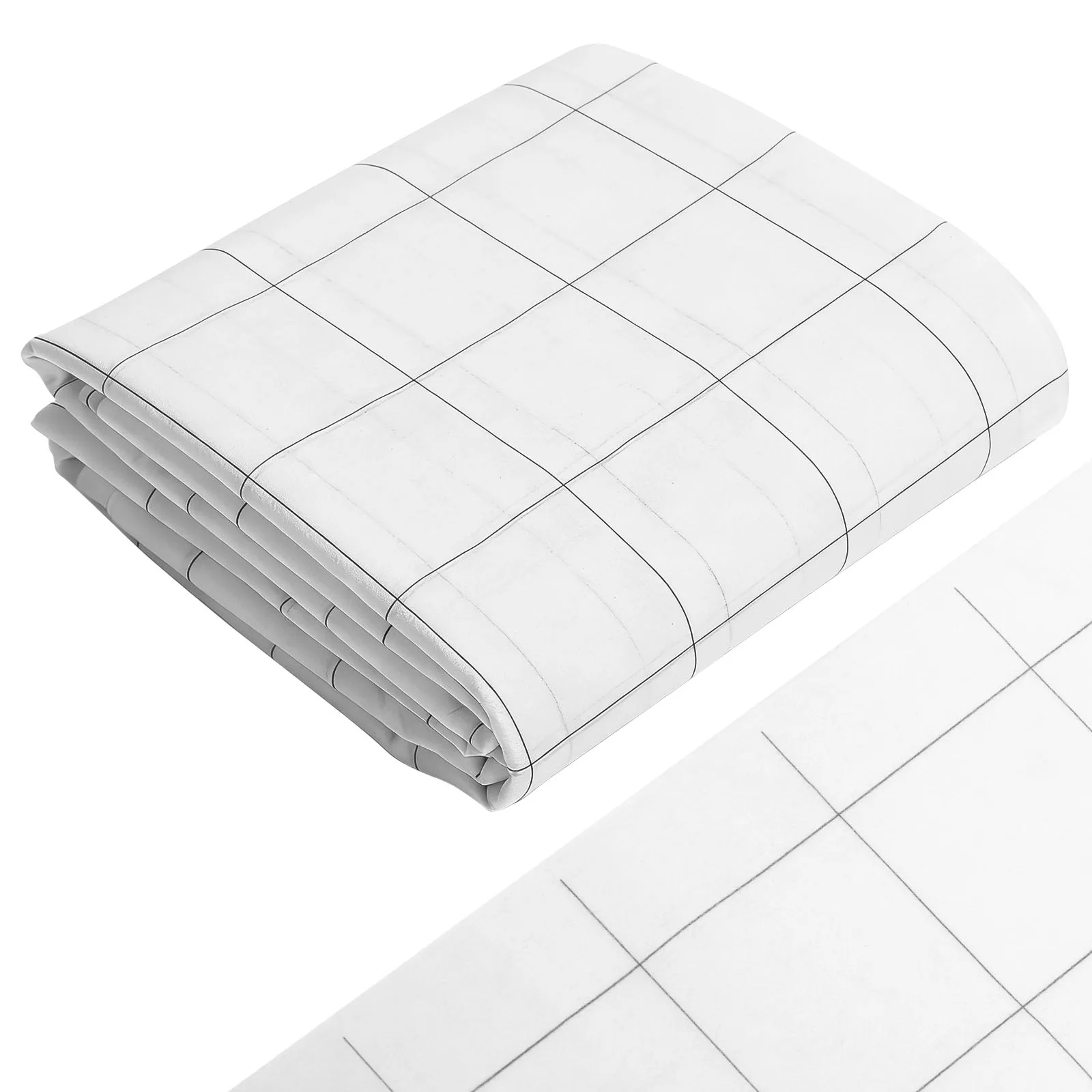 Fusible Interfacing with 2x2inch Grid Nonwoven Layout Iron On Lightweight Fusible Interfacing for DIY Crafts Supplies Quilting