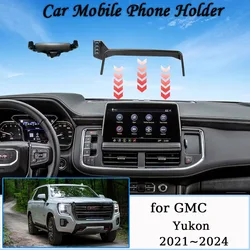 For GMC Yukon AT4 2021 2022 2023 2024 Screen Car Mobile Phone Holder GPS Bracket Gravity Mount Support Auto Stand Accessories