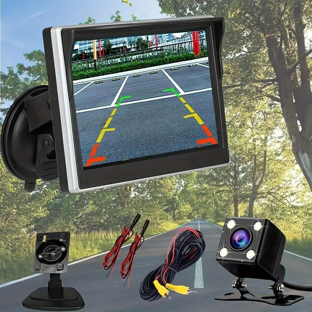 شاشة TFT LCD مقاس 5 بوصات DIY لكاميرا ركن السيارة ذات الرؤية الخلفية العكسية #2