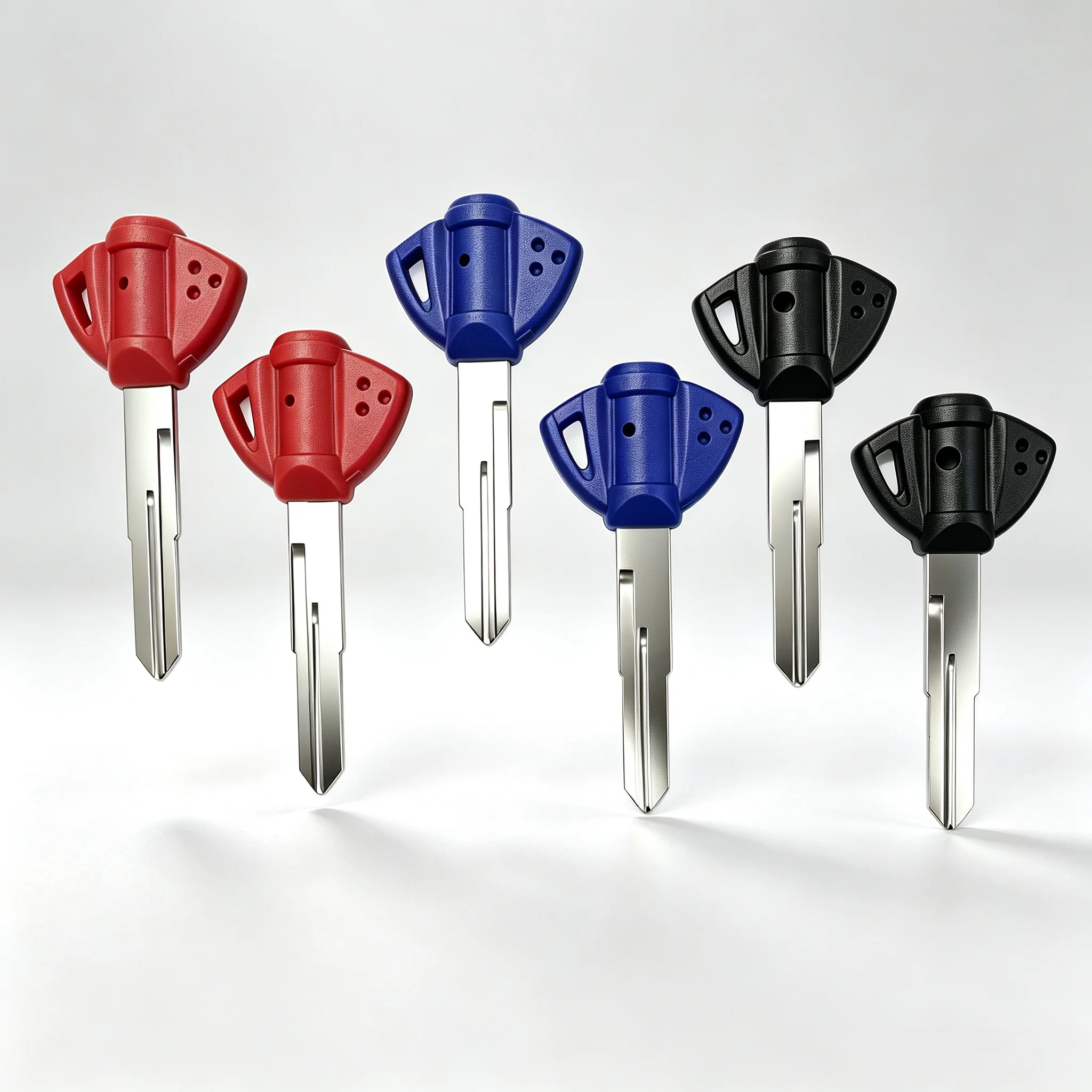 For Suzuki GSXR 600/750/1000/1300 SV 650 ABS 1000 Motorcycle Blank Key Replacement Uncut Key with Anti-Theft Chip Placement