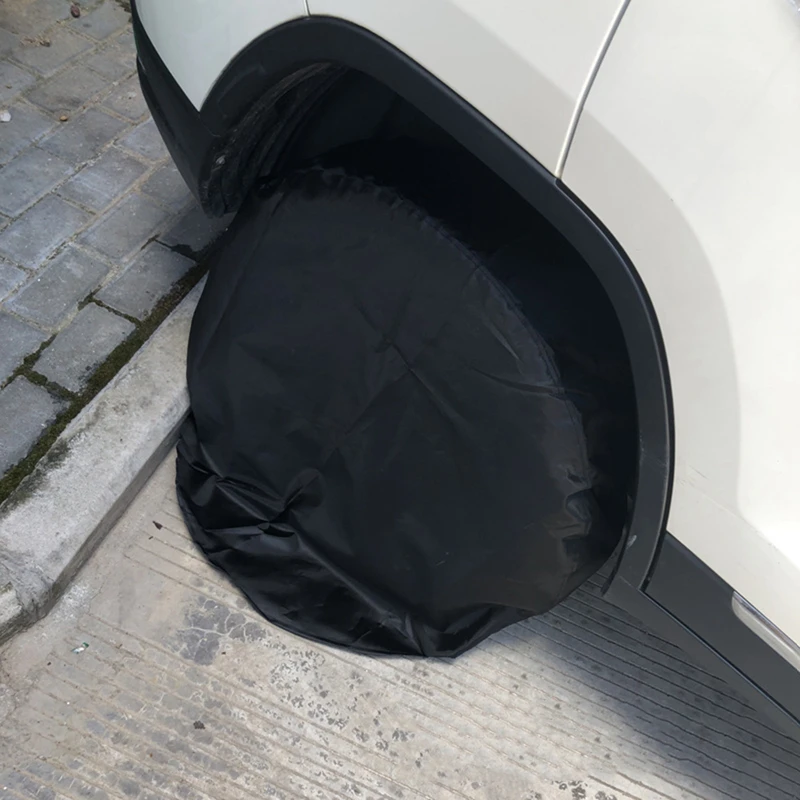 Spare Tire Covers Wheel Protector Storage Bag Weatherproof Universal for Trailer Travel Car Styling Protective Bags Tire Cover