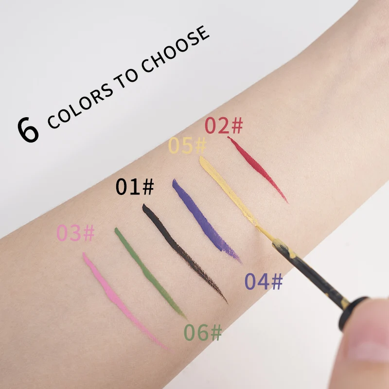 EARTHA Waterproof Eyeliner Long Lasting 24H easy to wear 6 COLOUR