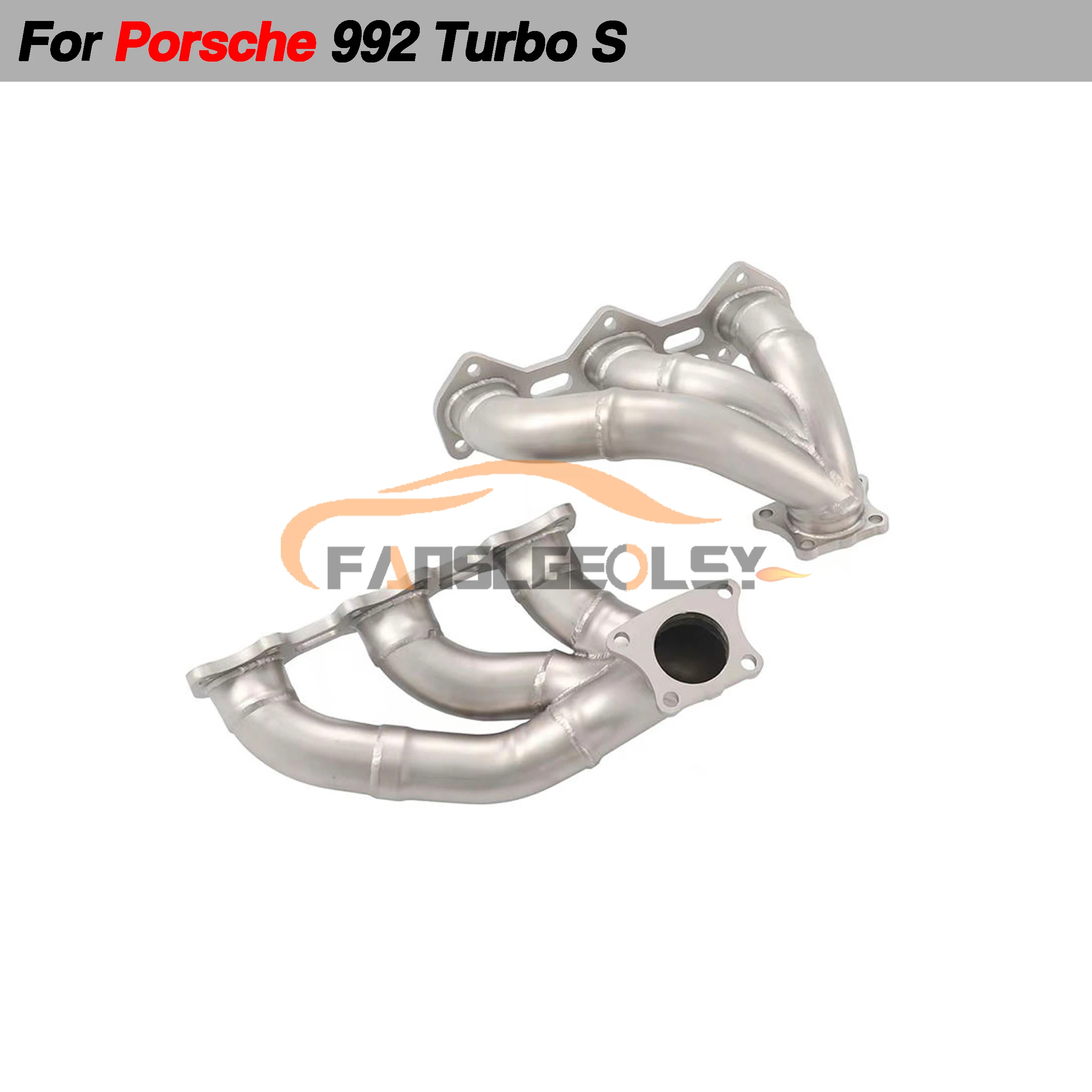 For Porsche 911 992 Turbo S Stainless Steel Manifold Performance Exhaust System header