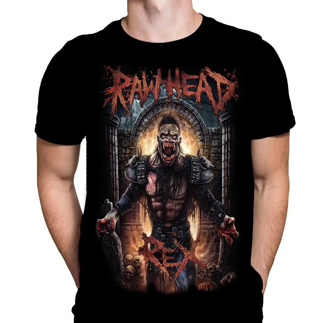 T-shirt classique du film Rawhead Rex, affiche d'horreur Clive Barker