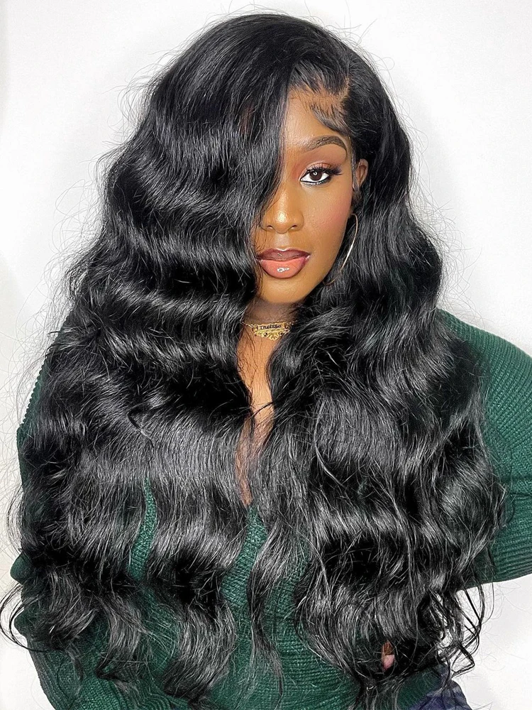 Body Wave Lace Front Wig 13x4 13x6 Hd Transparent Lace Frontal Wigs For Women 30 40 Inch 360 Loose Curly Human Hair Lace Wig