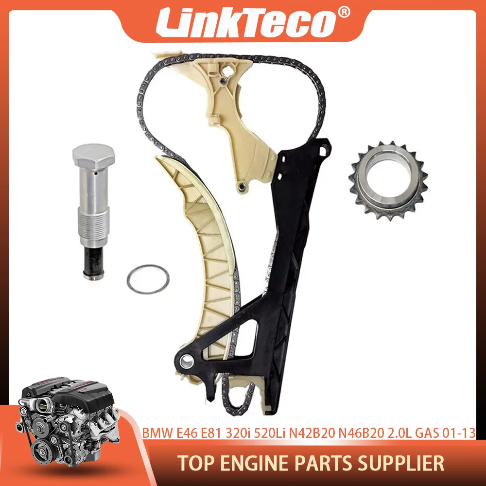 Engine Timing Chain Kit For BMW E46 E81 E82 E85 E87 E90 E91 E93 E84 118i 120i 316i 318i 320i 520Li N42B20 N46B20 2.0L GAS 01-13