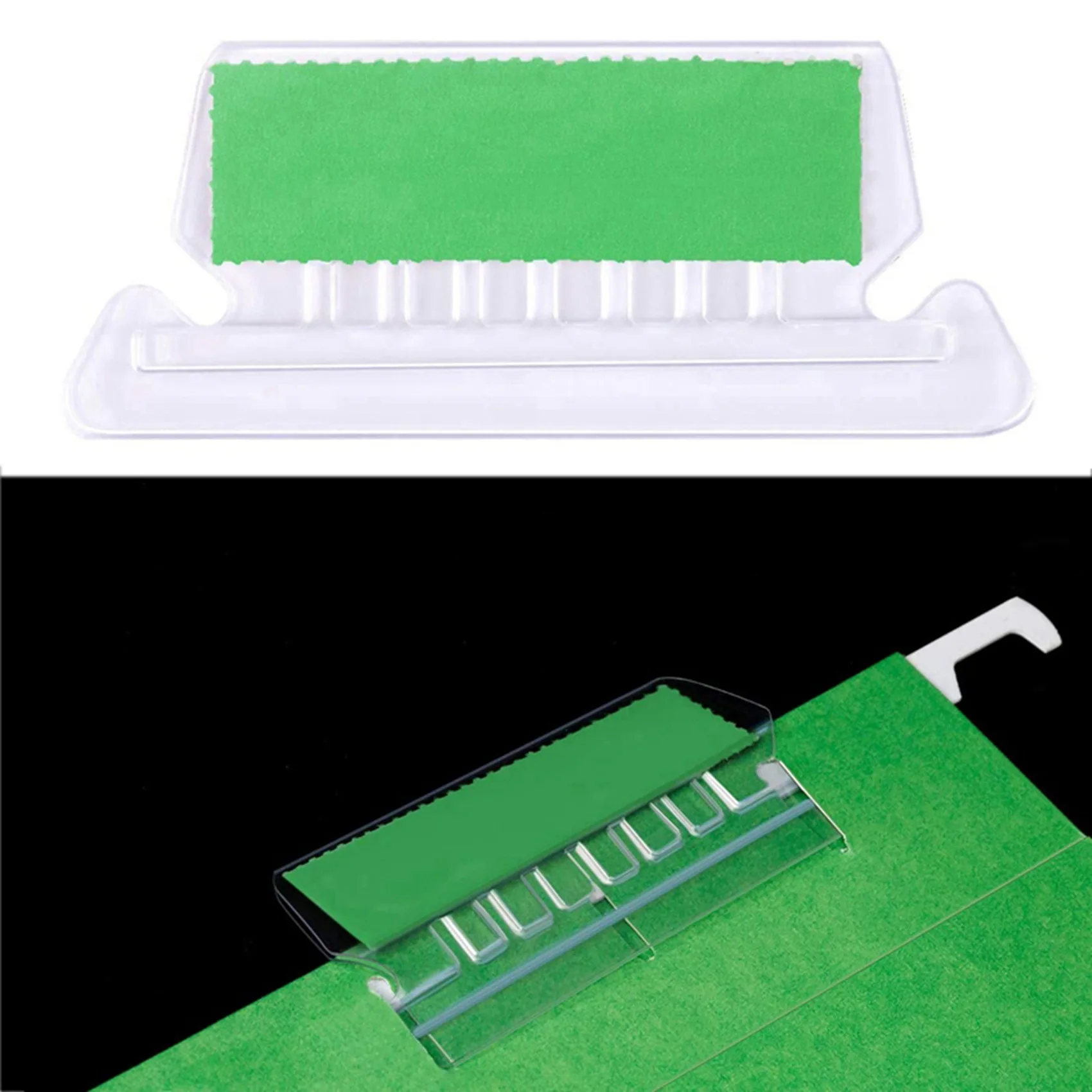 120 sets Datei dokument Tabs 2 Zoll hängende Ordner Tabs und mehrfarbige Einsätze zur schnellen Identifizierung von hängenden Dateien