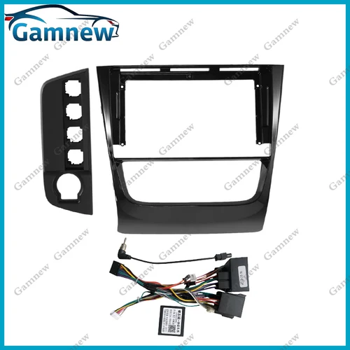 Imagen 2 del producto Adaptador de marco de Fascia de Radio para coche de 9 pulgadas, placa de Kit de tablero estéreo Android para Volkswagen VW Golf MK6 Voyage Saveiro 2008-2016