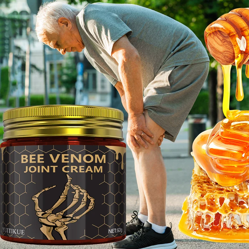 

YUITIKUE Bee Venom Joint Cream 60g - Knee Care Solution, for Active Lifestyles & Daily Use, Fast Relief & Protection