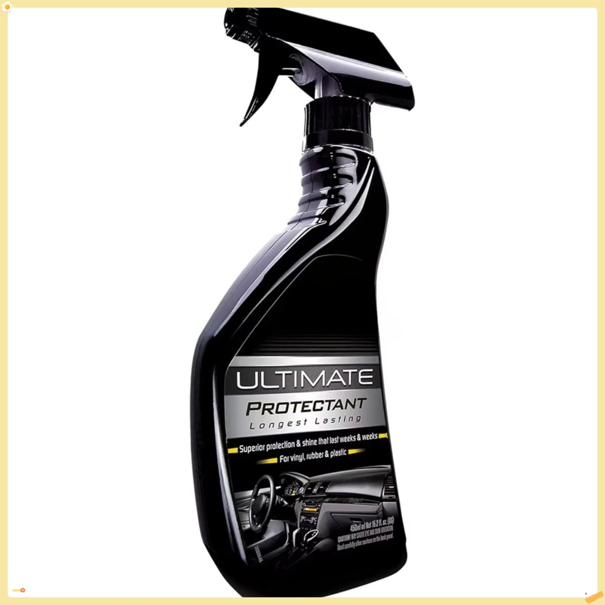 

Ultimate Protectant Spray с УФ-техникой, нежирным блеском для салона автомобиля, винила, резины и пластика — идеально подходит для владельцев автомобилей