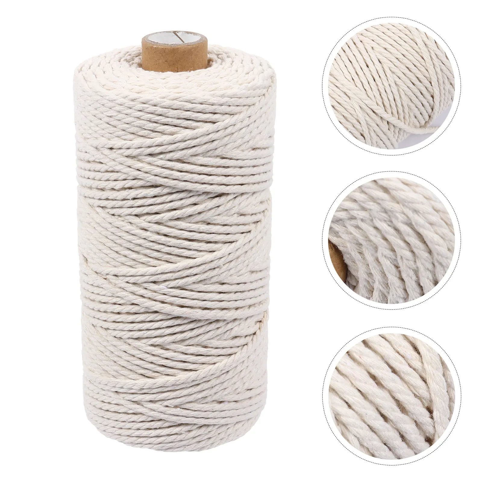 

Cotton Rope 3mm Thick Light Weight Colored Cord for Macrame Craft DIY Wall Hangings Plant Hanger Dream Catchers Tapestry Ropes