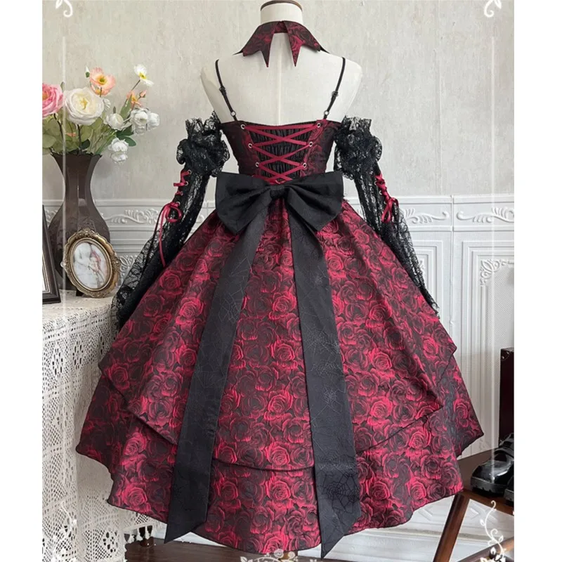 

Lolita Suspender Dress Gothic Style Dark Personality
