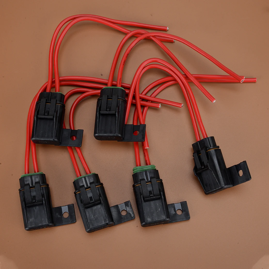 

6Pcs 12 AWG ATO ATC In-Line Fuse Holder Blade 30A Waterproof for Marine Boat Industrial Automotive Applications