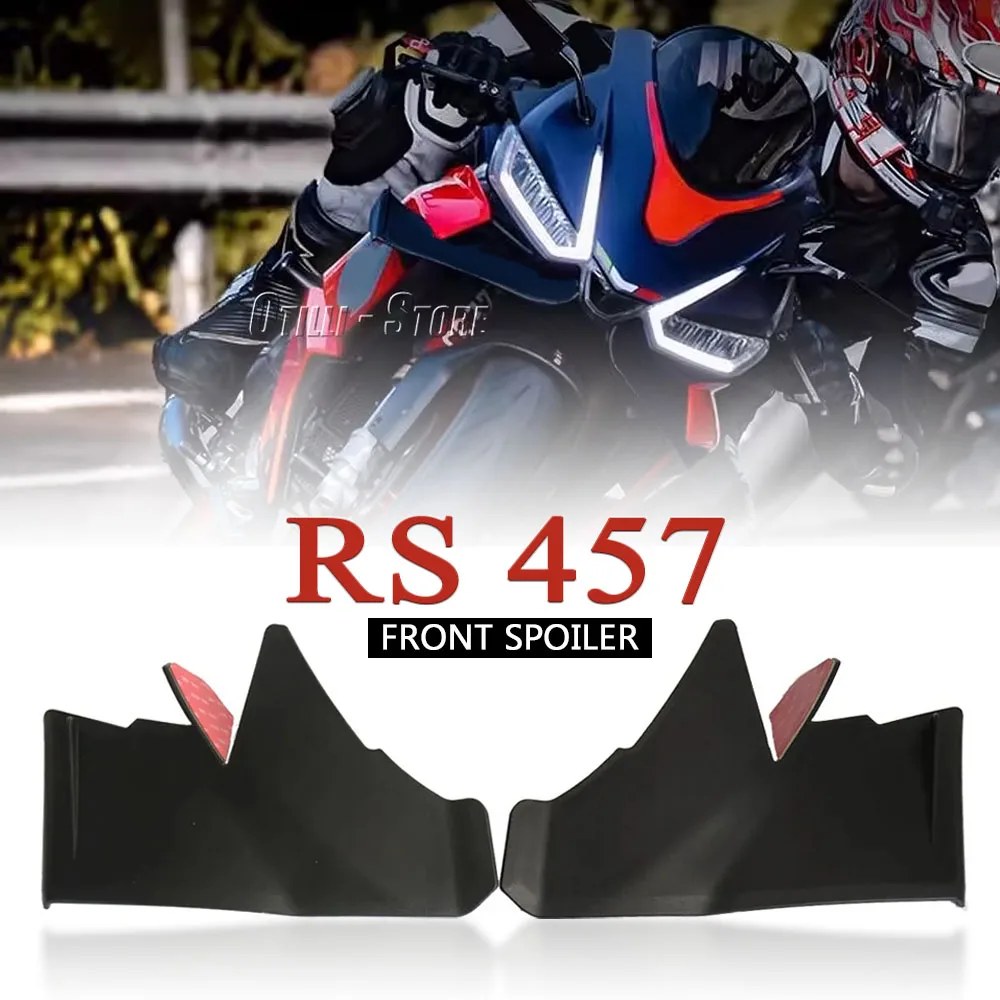 

Motorcycle Accessories Winglet Aerodynamic Wing Kit Air Deflector Spoiler Front Fairing For Aprilia RS 457 RS457 2024 2025 2026