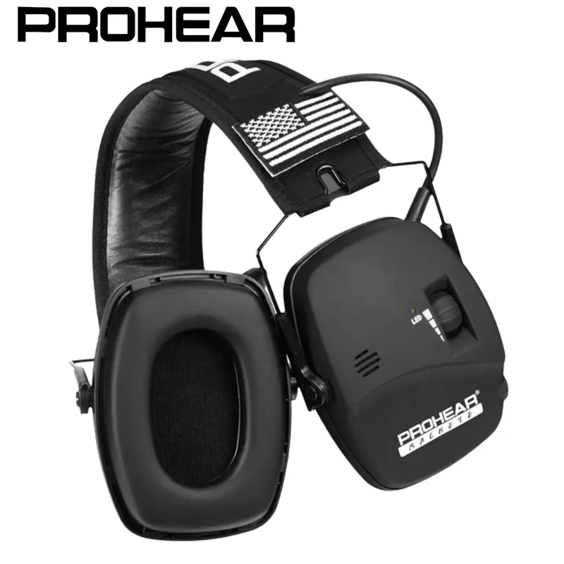 

PROHEAR Electronic Shooting Ear Protection Professional Noise Reduction Earmuffs Hearing Protection with DIY Fabric stickers