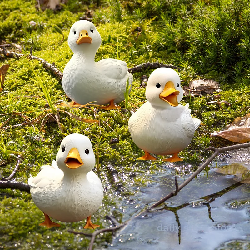 

Creative Cute Duck Plastic Pvc Courtyard Garden Atmosphere Card Insertion Decoration Logo Props Outdoor Lawn Decoration