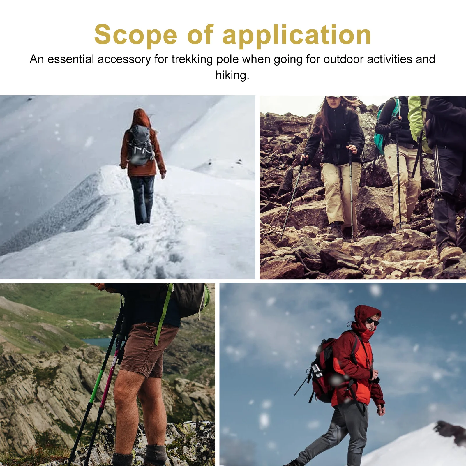 

9 шт. чехлы для ног с костылем, резиновые, легкие, прочные, противоскользящие подушечки для треккинговых палок, нескользящая защита для ног для походов на открытом воздухе