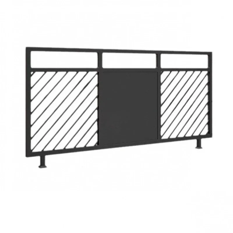 Simple modern fence, aisle guardrail, restaurant, bar, low partition, card seat, wrought iron screen