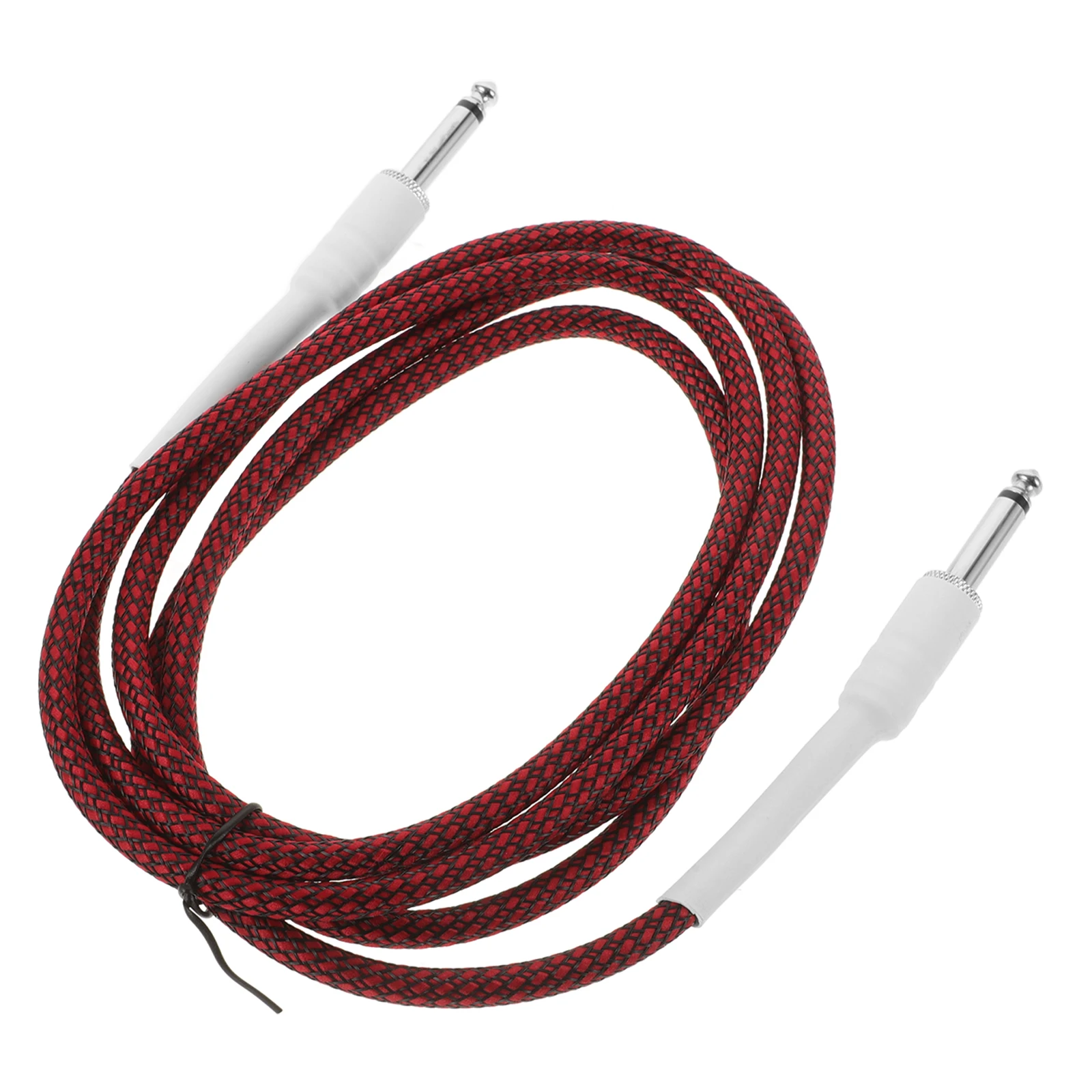 

s Audio Cable Electric Guitar Balanced Braided Wire Noise Reduction Durable Material Long Term Use Channel Distinction Flexible