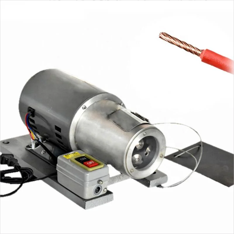 For FACTORY Electric Copper Cable Wire Stripper Semi-automatic Small Size  Stripping Machine AWG22-14 Twisting Length 2-25mm