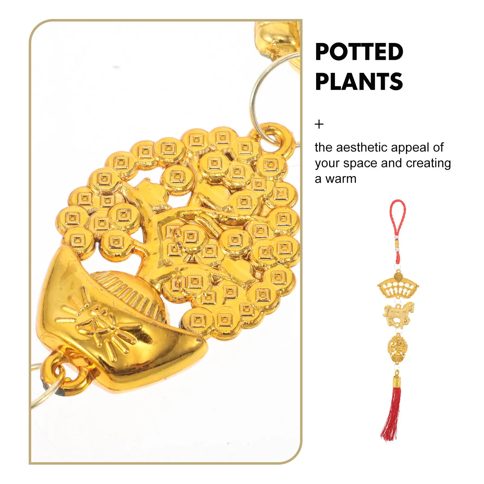 8Pcs Chinese New Year Horse Ornaments Set Spring Festival Hanging Pendant Decor for Tree Home Office Garden Wall Door Lucky view 4