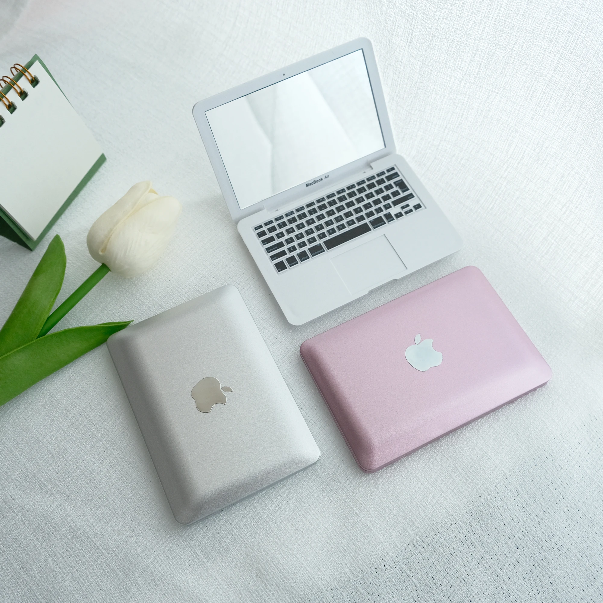 Mini Makeup Mirror Notebook Shape MacBook Air New Design Portable Creative Props Photography High Quality Cosmetic Mirror