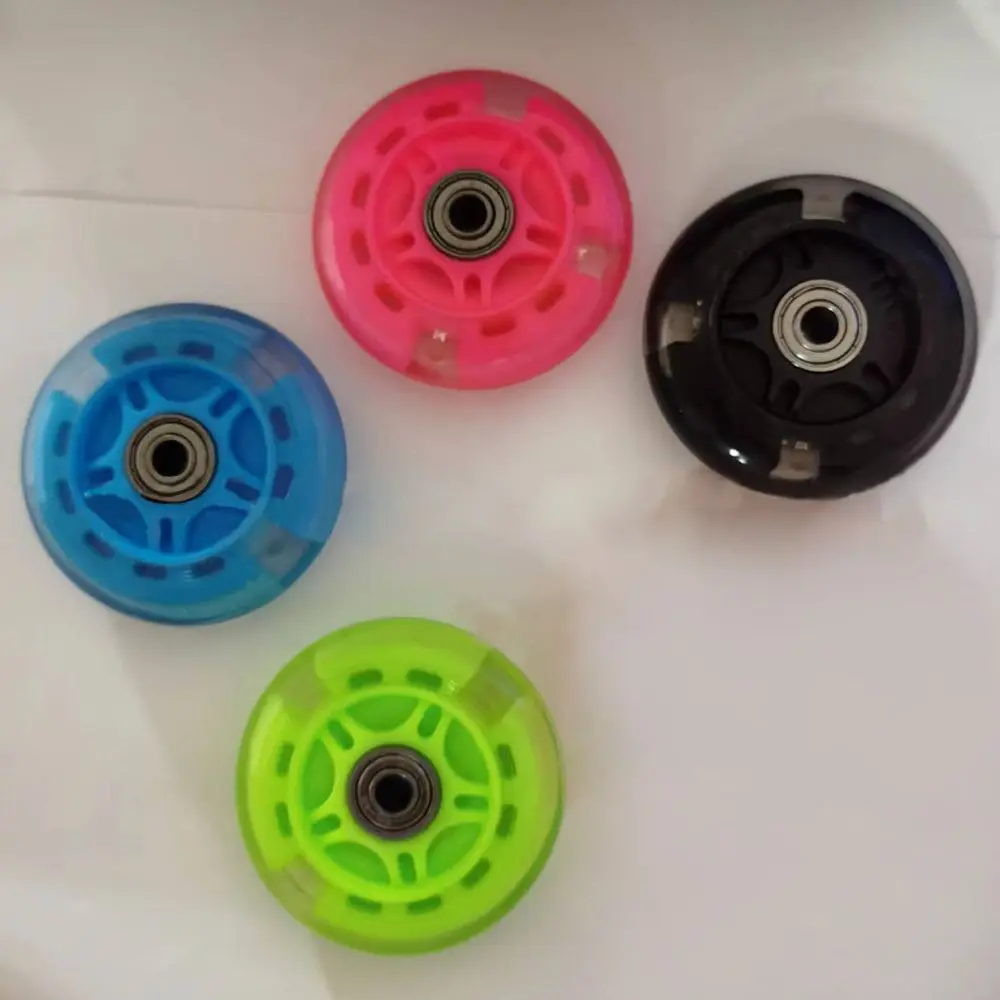 Durable Kid Light 4 Colors Skate Wheels Scooter Wheel LED Scooter Wheel Scooter Bearings