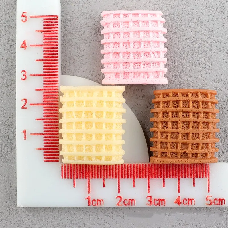 6 stücke 25*35 Simulation Schokolade Harz Flatback Cabochon Handwerk Dekoration Miniatur Lebensmittel Für DIY Puppenhaus Hause Dekoration – Detail 9