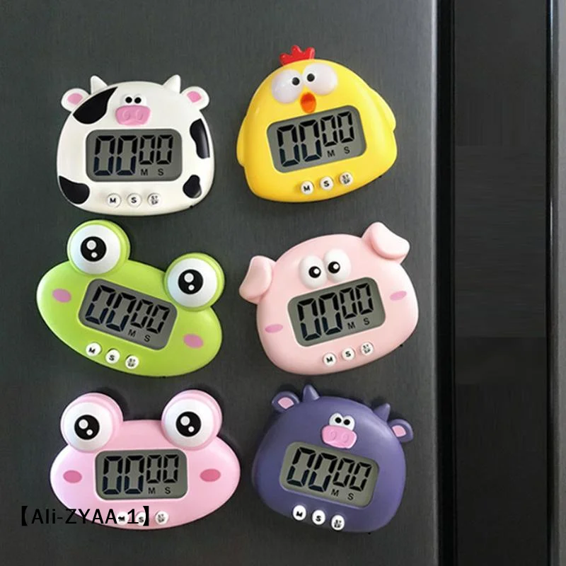 【A】Digital Timer For Kid Study Kitchen Countdown Alarm Clock Child Study Timer Cute Animals Timer Kitchen Cooking Gadgets Gift
