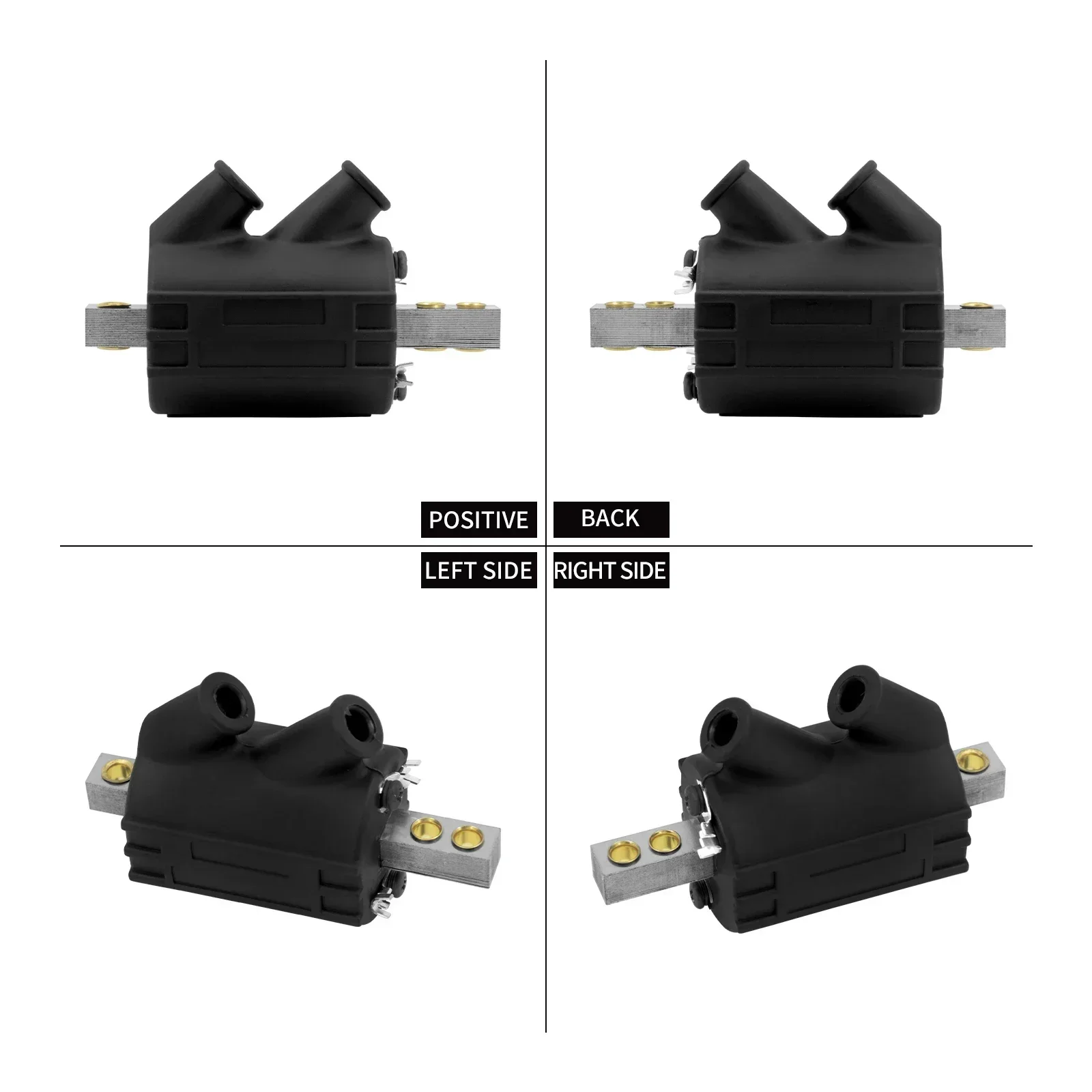 Motorcycle 3 Ohm /5 Ohm Ignition Coil Dual Fire 12V Output For Harley Big Twin 1970-98 Touring FLH Dyna Softail FXDL Sportster