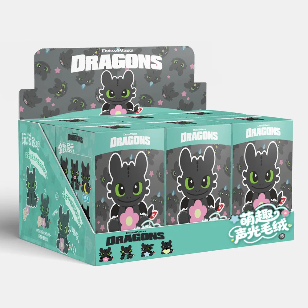 

How To Train Your Dragon Toothless Stuffed Plush Doll Toy Bag Pendant with Sounds Lights Bag Decoration Girl Boy Birthday Gifts