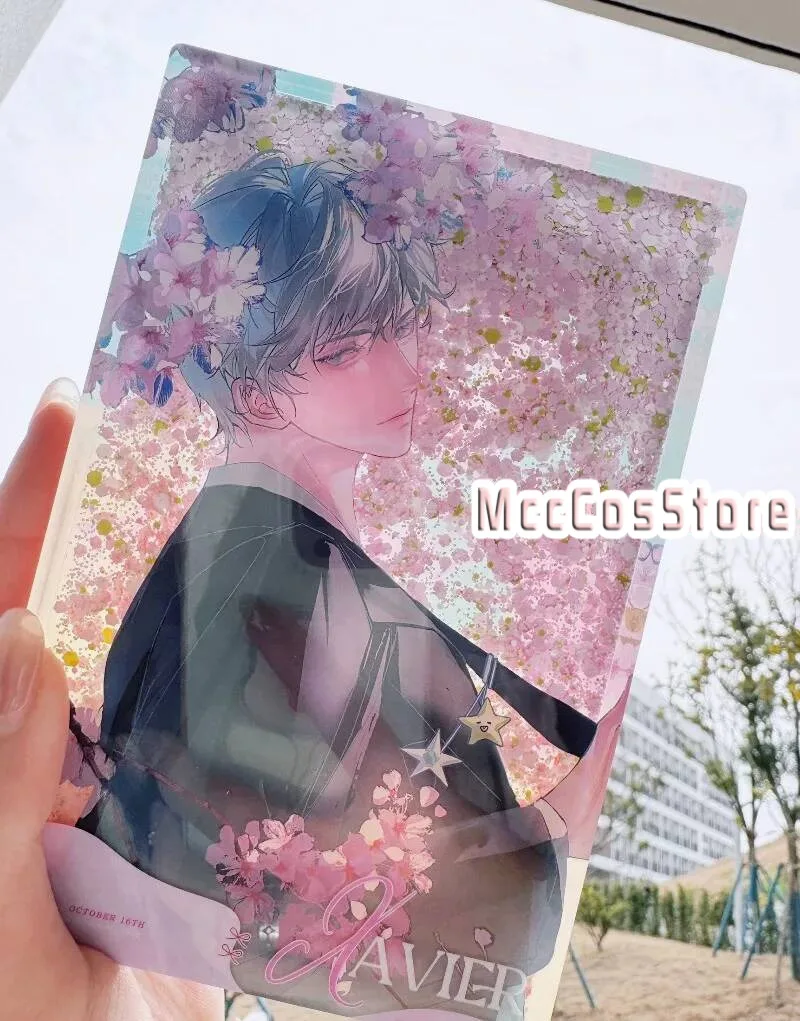 

Love And Deepspace Xavier Original Acrylic Flowing Sand Mahjong Brick Anime Ornament Decor Fan Collection Gift Cosplay