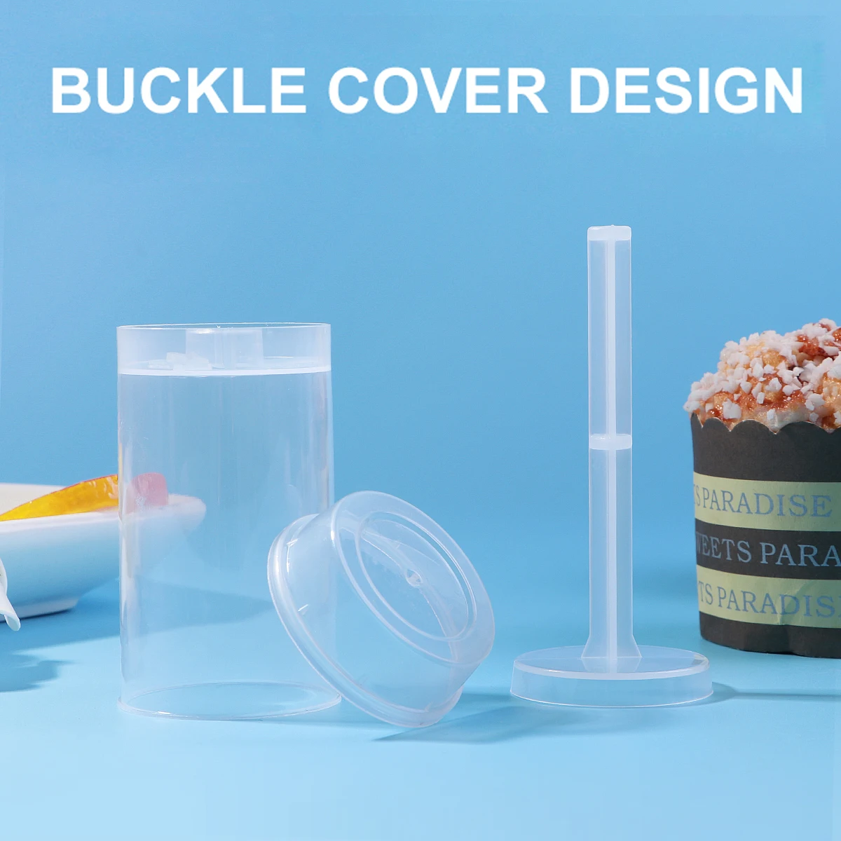 

10Pcs Pushable Cake Holders High Quality Plastic Leakproof Design Easy to Wash and Reuse Push Pops Push Pops
