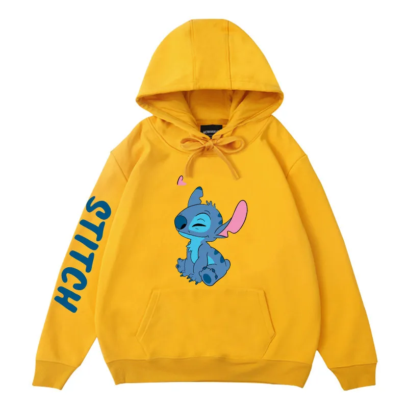 Disney Winter Couples Hoodie Stitch Sweater Loose Jacket Clothes Women\'s Tops