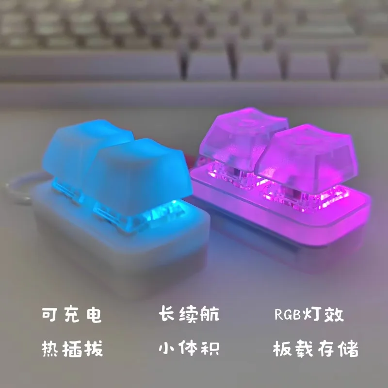 Robit Mechanical Keyboard Bluetooth Wireless Mini Keyboard Wired Dual-mode Customized RGB Hot Swap Portable E-book Page Turner