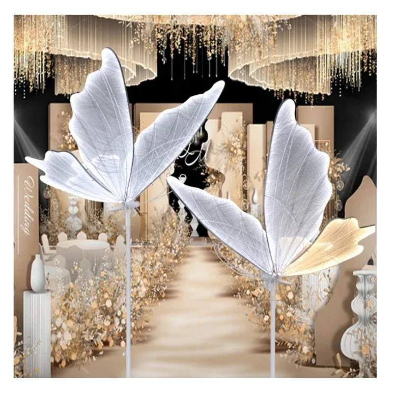 Light Emitting Diode Butterfly Wedding Hall Stage Decoration Large Other Wedding Decoration Glowing Butterfly Lights