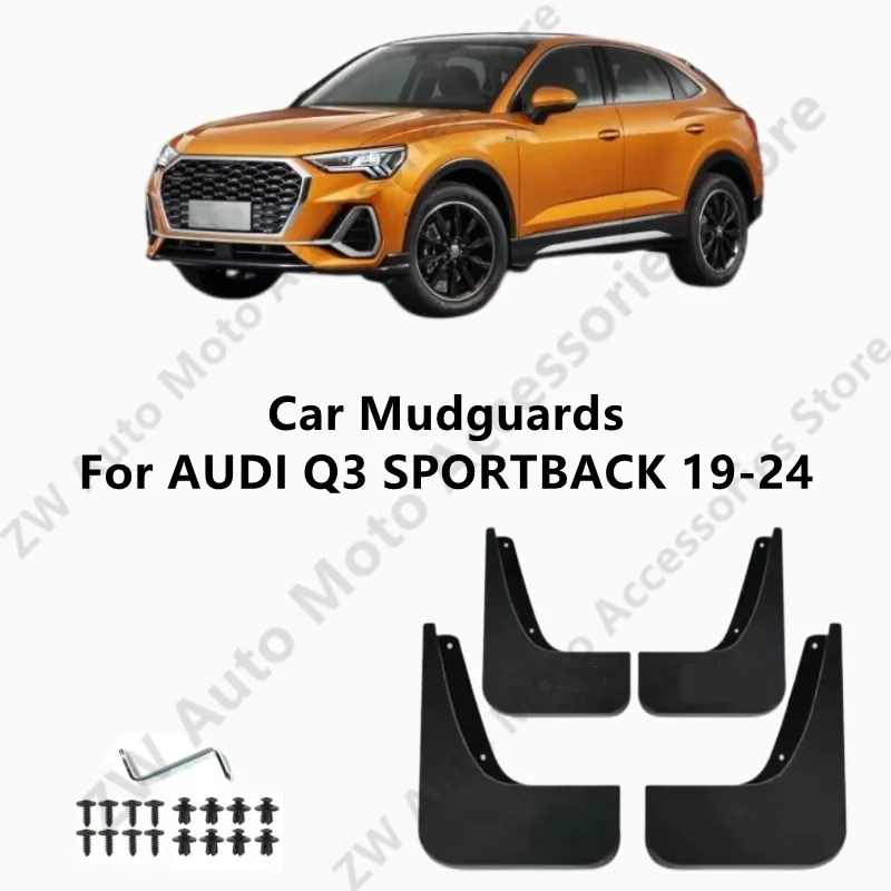 

Car Mudguards For AUDI Q3 SPORTBACK 19-24 Mud Guards Fender Flare Mudflaps Exterior Parts Auto Modification Accessories Refit