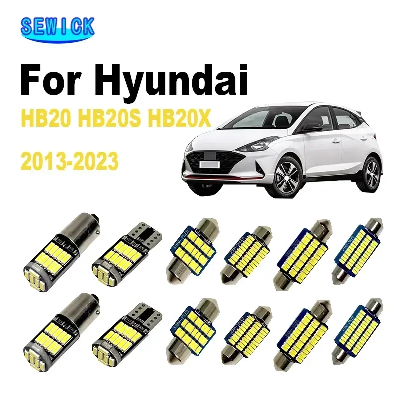 Sewick Комплект Светодиодных Купольных Светильников, 11 Шт. Для Hyundai Hb20 Hb20s Hb20x 2013-2023