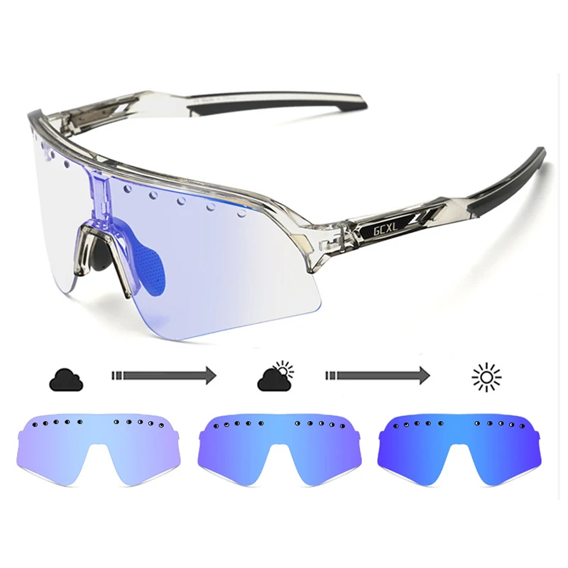 

Color changing bicycles, glasses, road outdoor sports, nighttime cycling protective tools