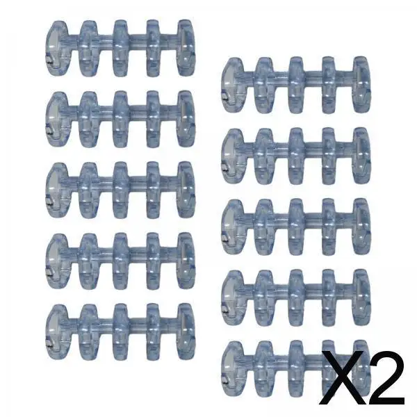 2x10 шт., кольца-книжки с 5 отверстиями