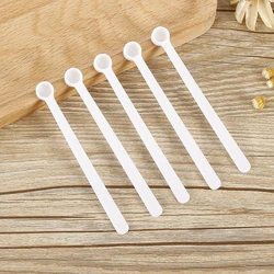 50Pcs 0.25ml Teaspoon Plastic Micro Tiny Little Measuring Spoons for Cosmetics Powders Glitter Seasoning Measurement Tools