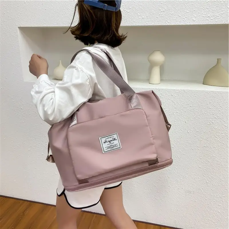 Bolsa de viaje plegable de gran capacidad, bolsa impermeable, equipaje de mano, maletas portátiles, bolsas de lona Unisex, bolso organizador