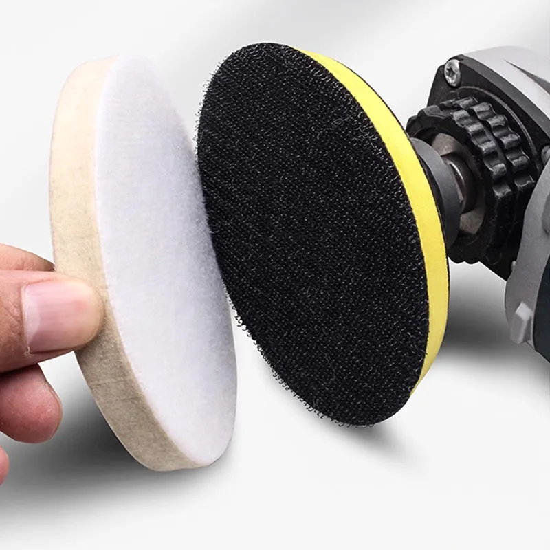 1 Piece. Metal Surface Polishing Mirror Finish for Grinder Tool Polishing Pads Wheel Compressed Wool Felt Discs