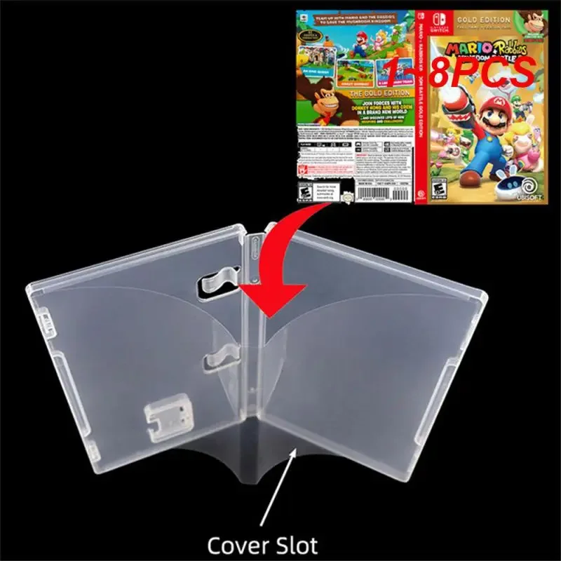 lot Game Card Storage Case Transparent Box Cartridge Holder Shell For Switch NS With Book Holder For Inserted Cover