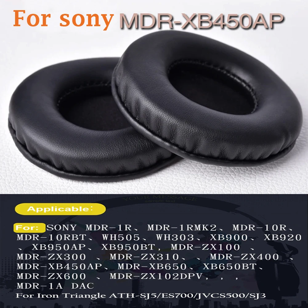 Universal 70mm Iron Triangle Earphone Cover Head Mounted Compatible with Sony MDR-XB450AP ES700 ATH-SJ5 JVCS500 SJ3 Replacement