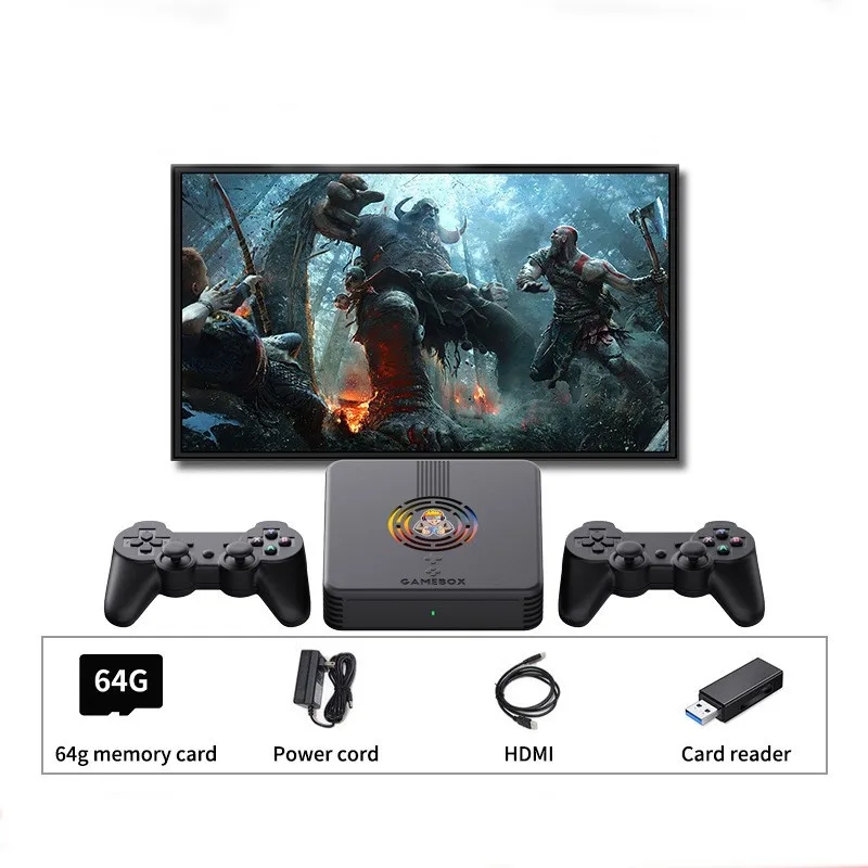 TV Video Game Box X9 ,Over 10000 Games 60 Simulators,Family GameConsole,Wireless Controller 4K HD Output,Open Sourse System