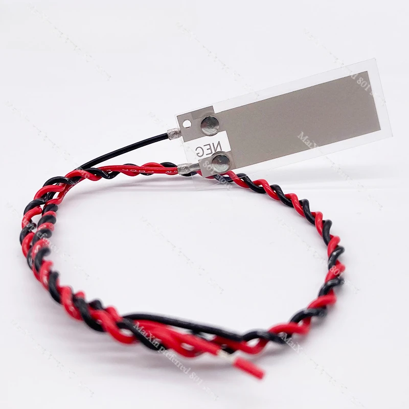 

PVDF Sensor LDT1 028K Piezoelectric Film with Red and Black Leads