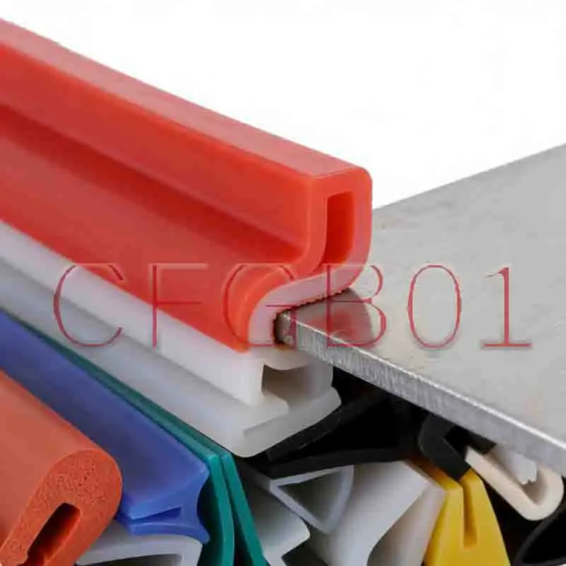 

1M U-Shaped Silica Gel Edge Trim,Wear-Resistant Translucent, Glass Aquarium&Steel Plate Edge Protection Sealing Strip GU20-GU68