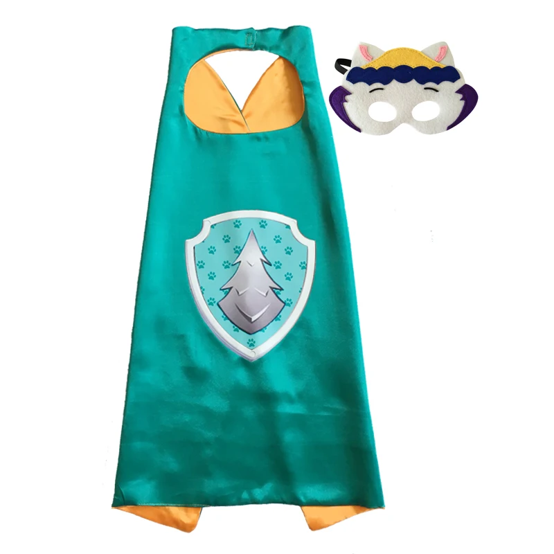 Costume d'Halloween pour Enfants, Capes de Héros Souriant, Masques Cosplay, ixd'Anniversaire